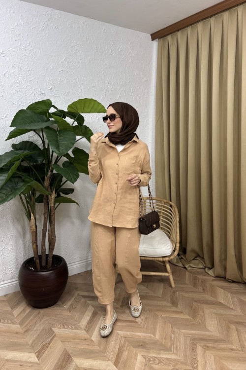 Anday Müslin Takım Camel