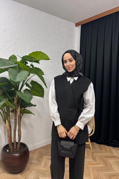 Arden Kaşe Yelekli Takım Antrasit