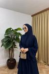 Asil 2’li Abaya Lacivert