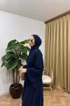 Asil 2’li Abaya Lacivert