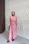 Beige 3’lü Keten Takım Pembe