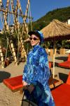 Blue Aura Tesettür Mayo Takım Mavi