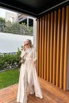 Bodrum Üçlü Keten Kimono Takım  Naturel
