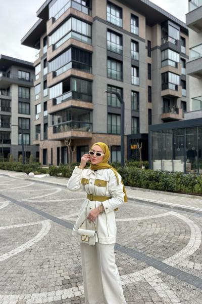 Chic Ceket Yağ Yeşili