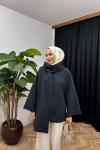 Cozy Atkılı Kaban Lacivert