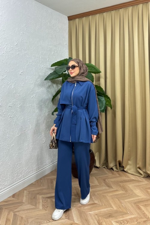 Elyesa Pelerin Takım Mavi