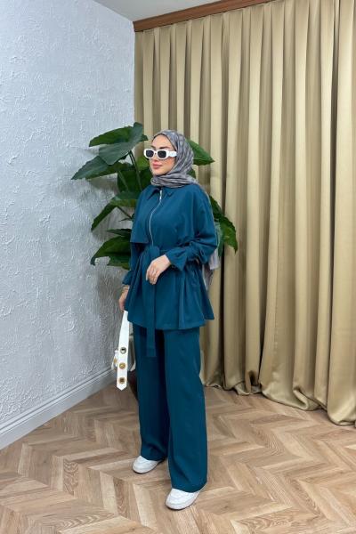 Elyesa Pelerin Takım Turkuaz