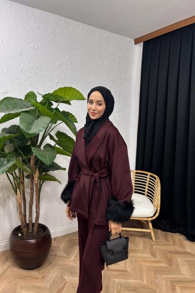 Esly Kürklü Scuba Takım Mürdüm