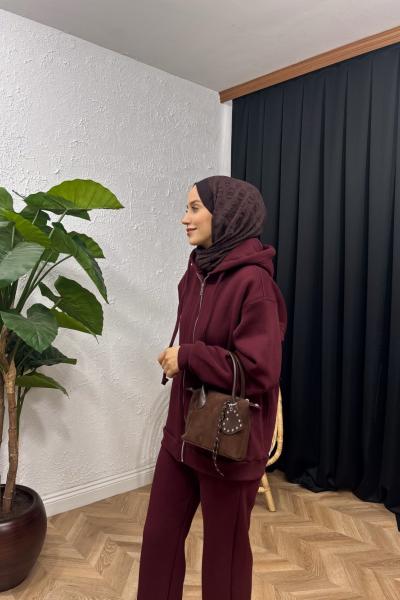 Flex Eşofman Takımı Bordo