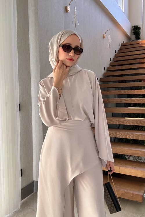 Glow Üçlü Takım Bej