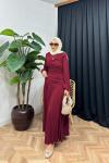 İsanna Buzy Elbise Bordo