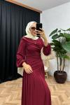 İsanna Buzy Elbise Bordo