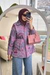 Jakar Desenli Ceket Pembe