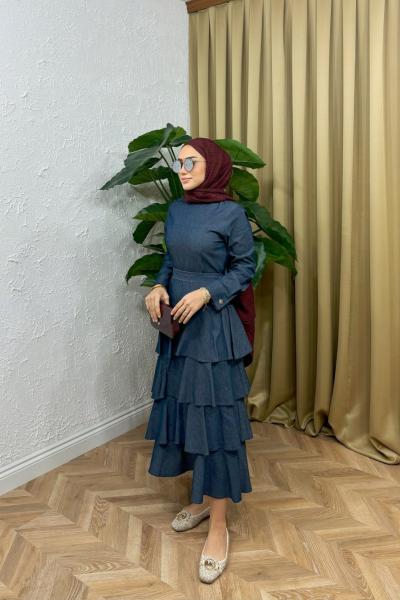 Kat Kat Kot Elbise Lacivert