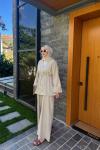 Kimono Keten Takım Naturel