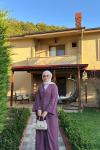 Kimono Keten Takım Mürdüm