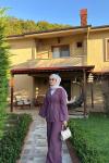 Kimono Keten Takım Mürdüm