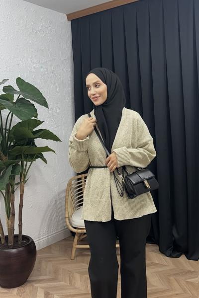 Latte Hırka ButterYellow