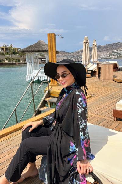 Laura Tesettür Mayo Takım Siyah