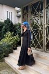 Leya Dantelli Elbise Siyah