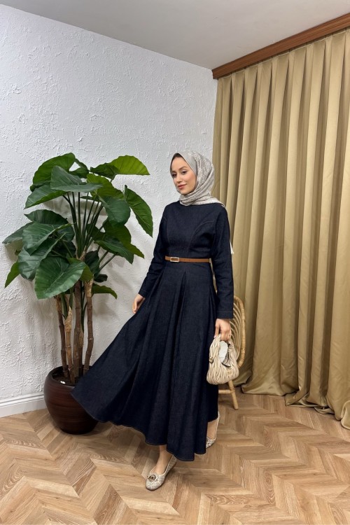 Lily A Kesim Kot Elbise Lacivert