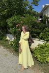 Linda Müslin Elbise ButterYellow