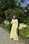 Linda Müslin Elbise ButterYellow