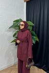Louise Keten Takım  Bordo