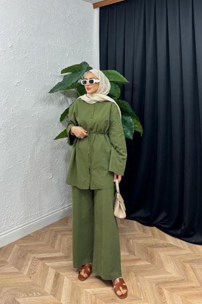 Louise Keten Takım Olive