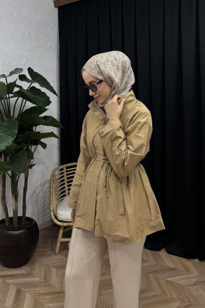 Lunera Taşlı Ceket Camel