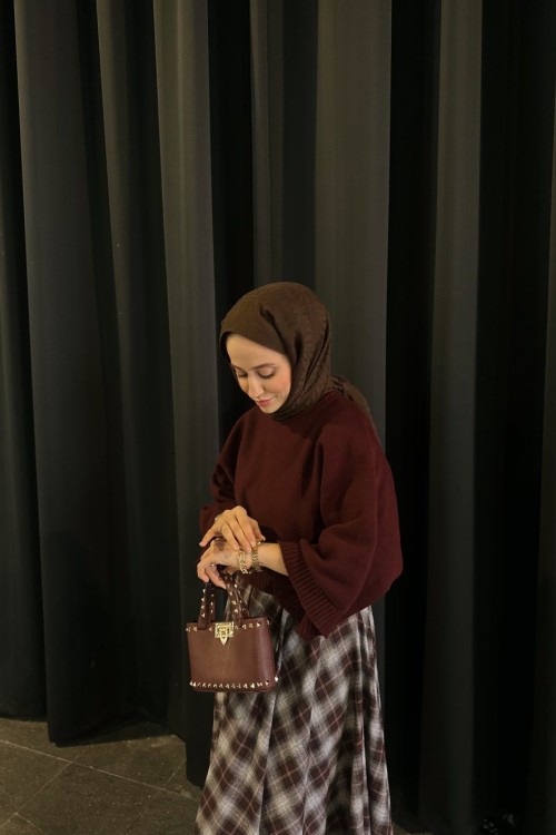 Mila Triko Kazak Bordo