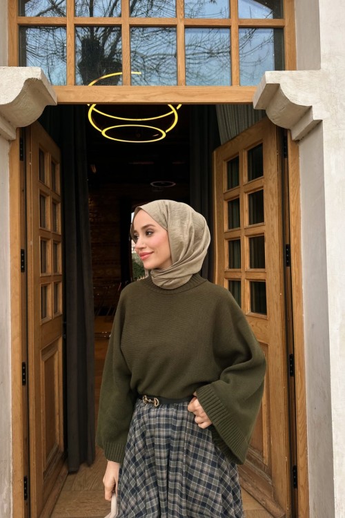 Mila Triko Kazak Haki