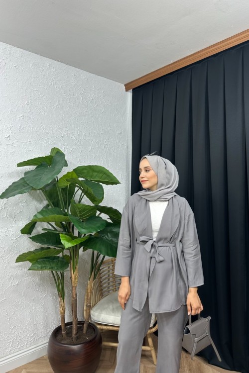 Modal Qupra Takım Gri