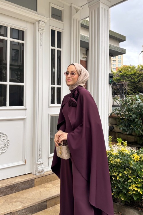 Moonline Pelerinli Tulum Mürdüm