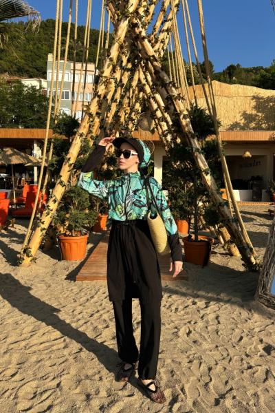 Nature Dream Tesettür Mayo Takım Yeşil