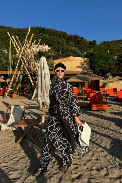 Noir Desen Pareo Siyah Beyaz