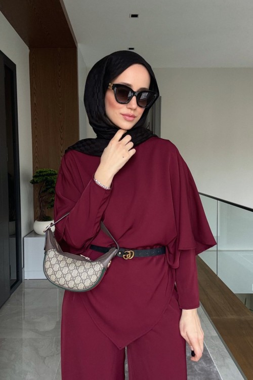 Oliva Üçlü Takım Bordo