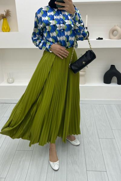 Piliseli Etek Yağ Yeşili