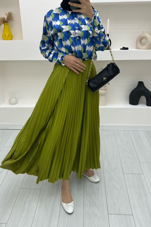 Piliseli Etek Yağ Yeşili