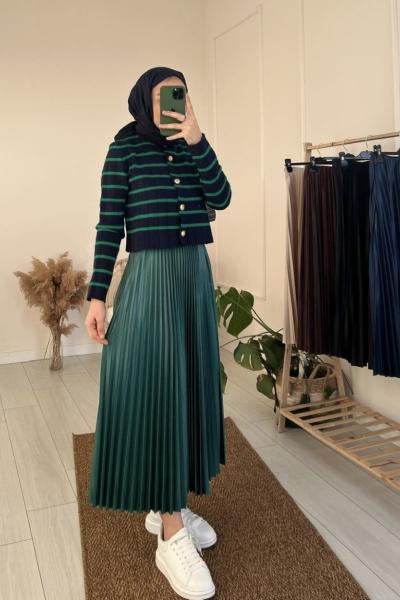 Piliseli Etek Zümrüt