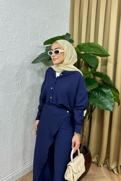 Qurase Pelerin Takım Lacivert