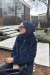 Raen Kürklü Kaşe Lacivert