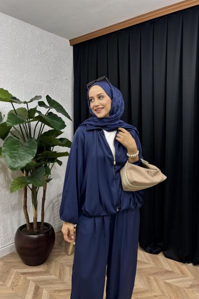 Şalvar Ceket Takım Lacivert