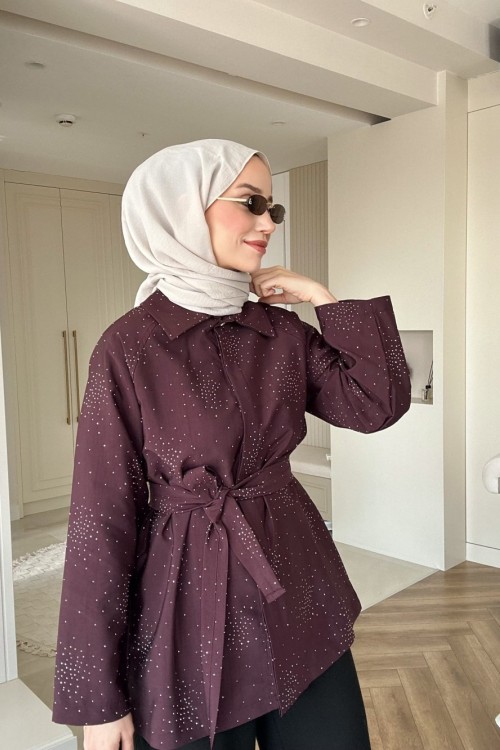 Shine Ceket Mürdüm