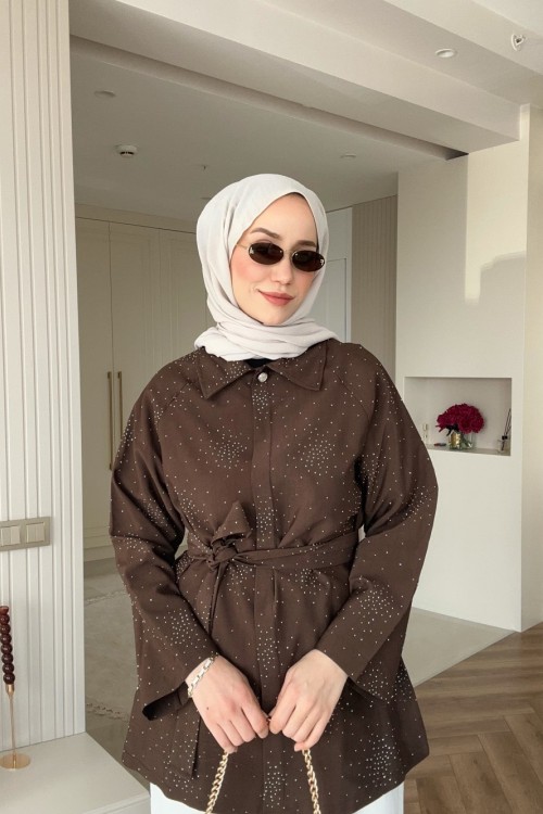 Shine Ceket Kahverengi