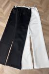 SİYAH-BEYAZ SCUBA PANTOLON Siyah Beyaz
