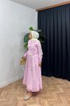 Soiree Balon Elbise Pembe
