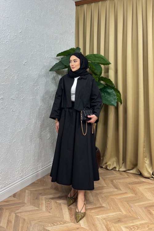 Suura Etekli Takım Siyah