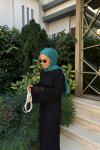 Vogue Fileli Elbise Siyah