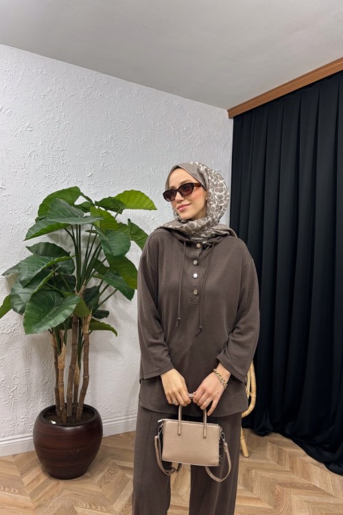 Week Eşofman Takımı Kahverengi